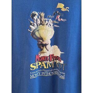 Vintage Monty Python Spamalot Blue Musical Broadway Men's Size Large